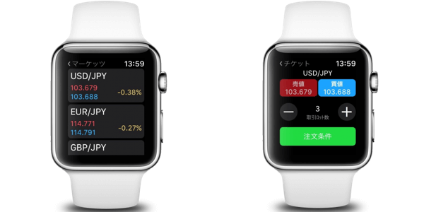 IG証券のアップルウォッチ対応アプリ