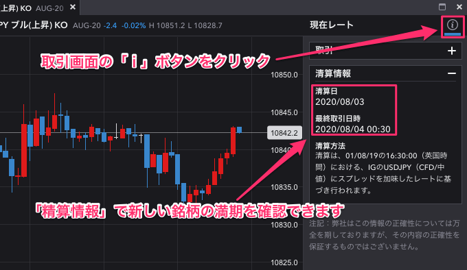 ノックアウトオプションの新しい満期