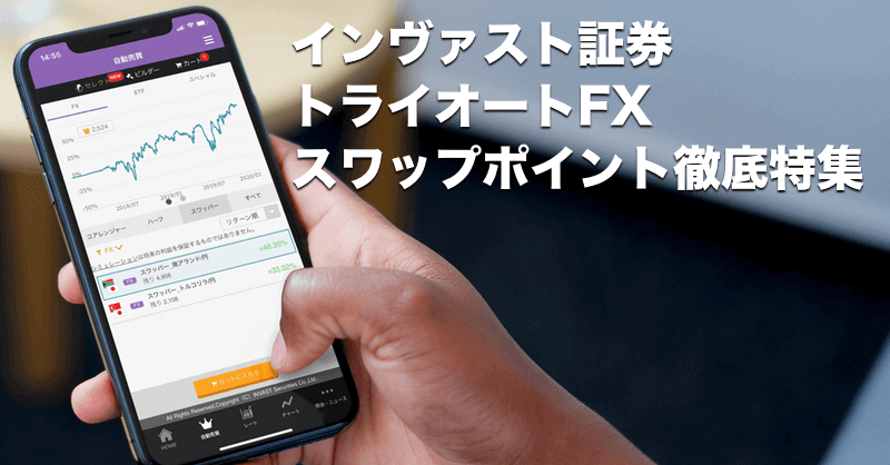 インヴァスト証券（トライオートFX）のスワップポイントを徹底特集！