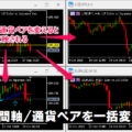 時間軸/通貨ペアを一括変換するMT4/MT5インジケーター