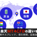【保存版】楽天CFD・楽天MT4CFDの違いを徹底解説！