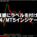 垂直線にラベルを付けるMT4/MT5インジケーター