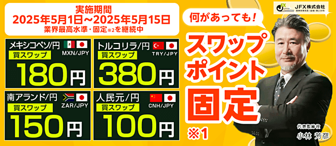 JFXのスワップポイントの特徴を解説!