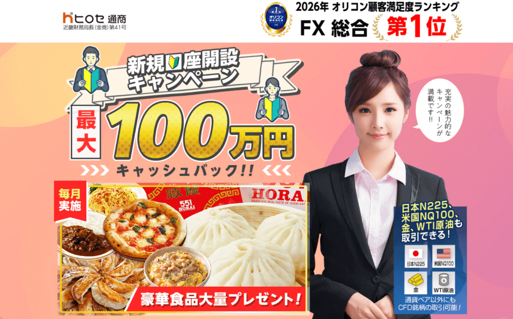 2026年2月】ヒロセ通商キャンペーン・キャッシュバック解説！（LION FX